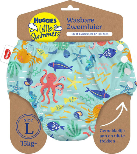 Huggies petits nageurs - couche de bain lavable - taille 5 6 - 13+ kg - maillot de bain réutilisable - 1 pièce