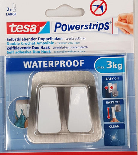 Tesa 1062985 - ps wp l duo métal-plastique | 6 pièces