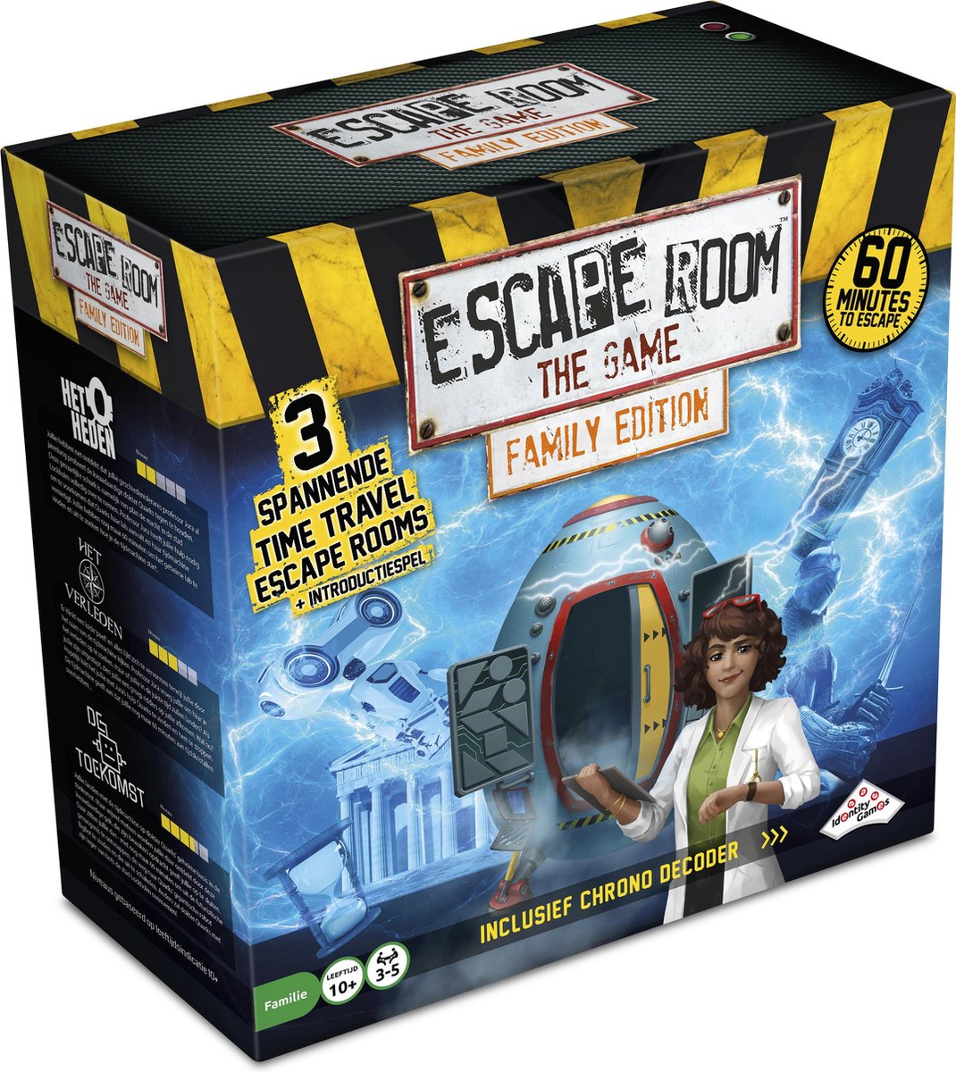 Jeux d'identité escape room la machine à voyager dans le temps