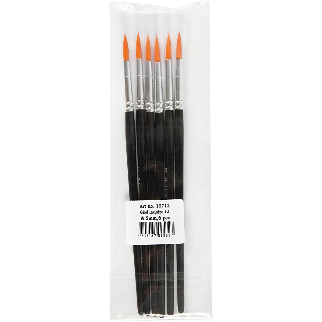 Https : www.ccobby.nl gold-line-brushes-size-12-l-18-5-cm-b-5-mm-round-6-piece-1-box