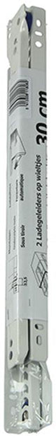 1013687 - paar rolladegeleiders wit 25kg 30cm | 5 stuks