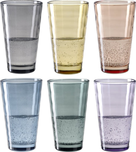 Verre à long drink Leonardo verso 300ml assorti - set 6