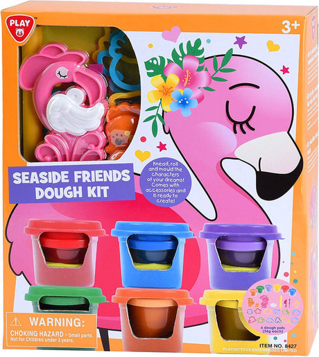 Ensemble d'argile animaux marins Playgo - 6 pots en argile