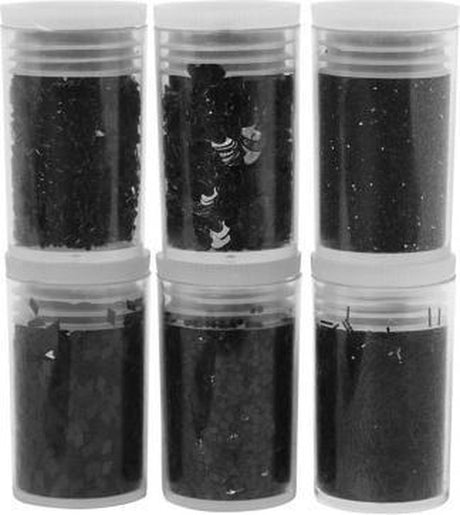 Creativ company paillettes et paillettes, noir, 6x5 gr 1 boîte