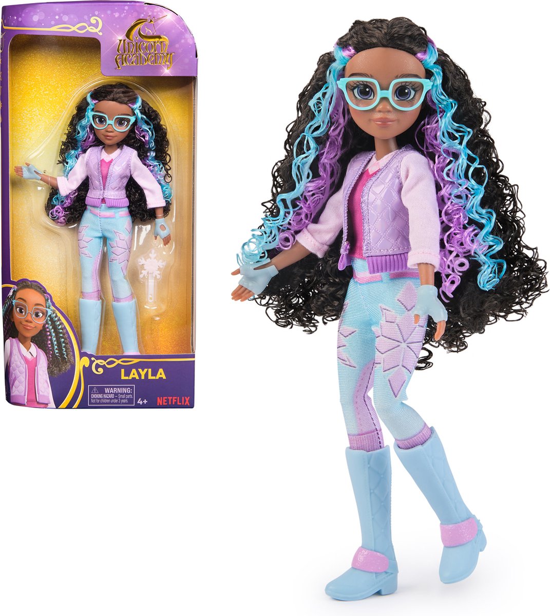 Poupée Spinmaster licorne académie layla (24cm)