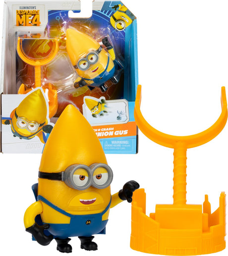 Moose Toys, Moi, Moche et Méchant 4 - Lancement Crash Mega Minion Gus - Figurine Action
