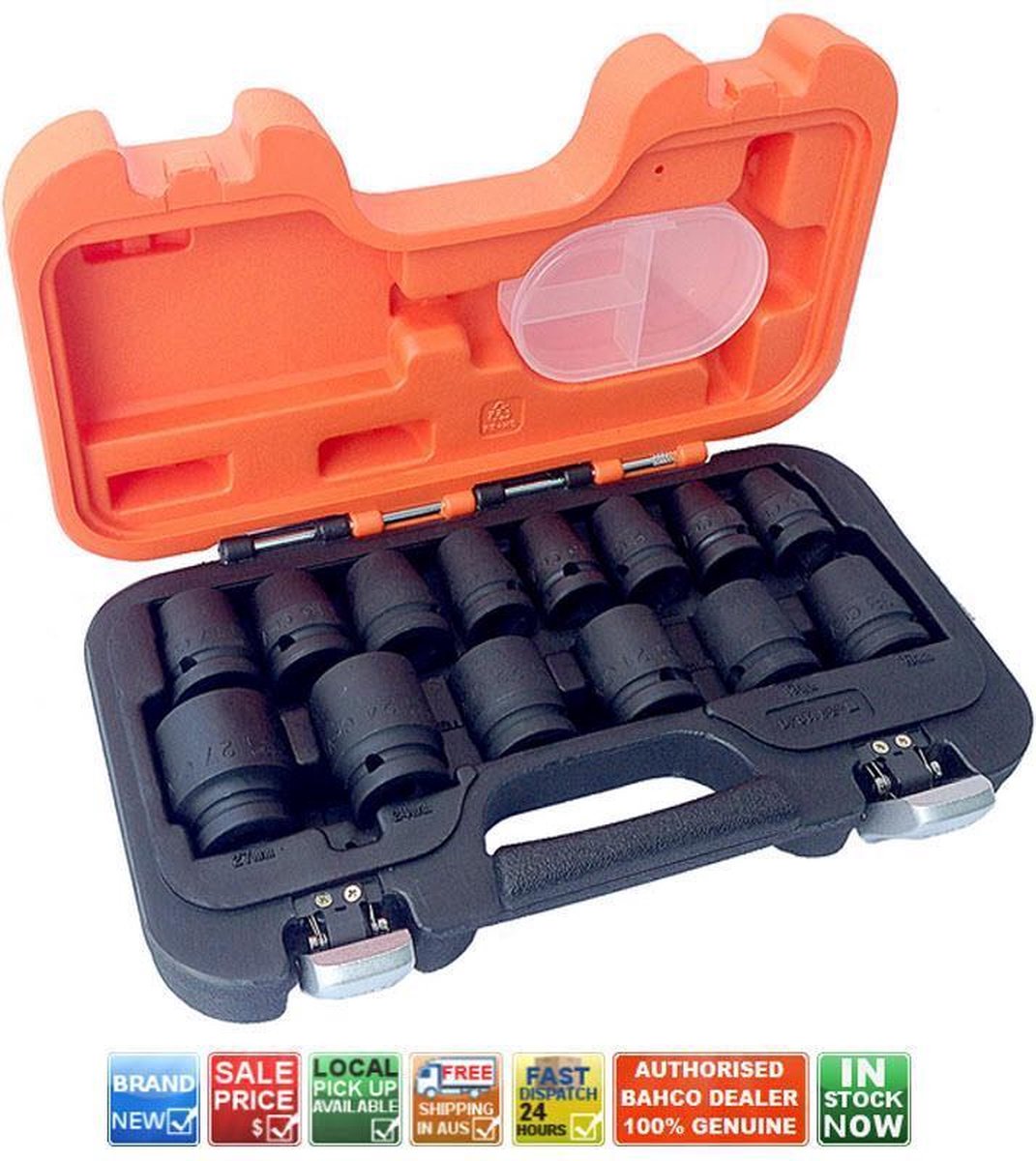Jeu de clés à douilles à chocs Bahco d s14 1 2, 10-27 mm