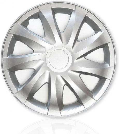 Nrm Draco - enjoliveurs - 15 pouces ensemble de 4 pièces - argent