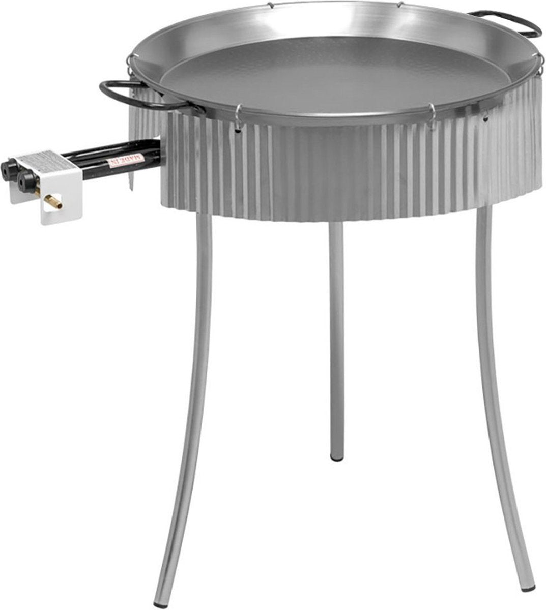 Vaello windscherm voor paëlla-standaard gegalvaniseerd staal 3 stuks (ø 70 cm)