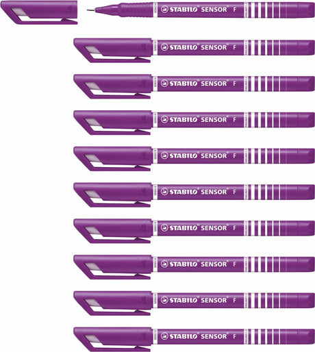 Capteur Stabilo - feutre fin 0,3 mm - lilas - boîte de 10 pièces