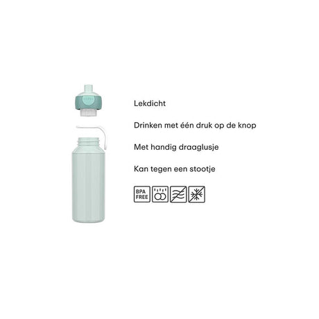 Gourde pop-up Mepal Campus Little Dutch - 400 ml - se ferme bien - gobelet pour enfants - merveilles de fées