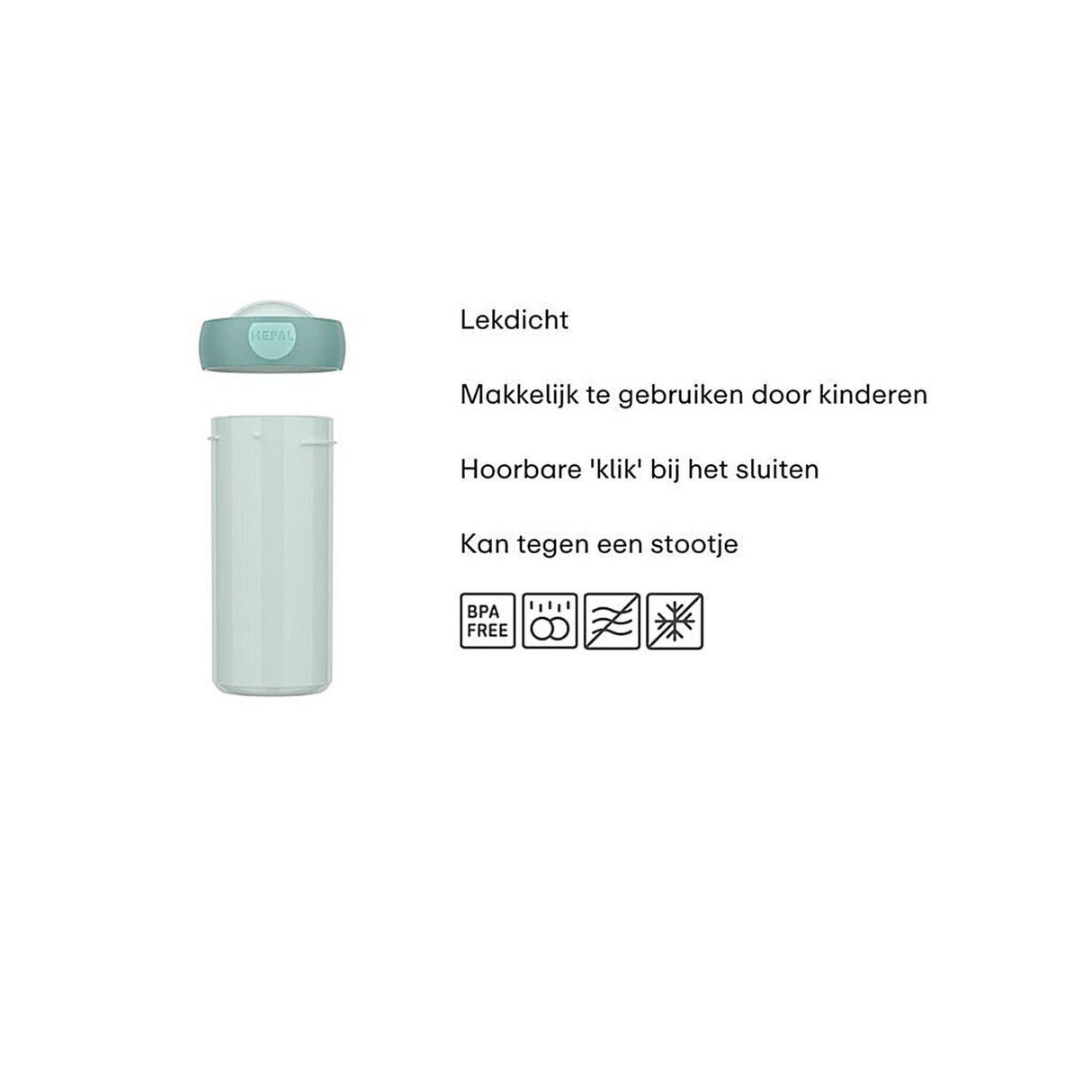 Mepal gobelet scolaire 300ml bleu froid