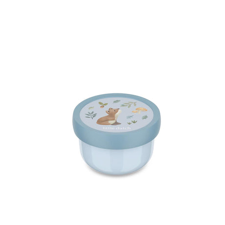 Boîte à fruits Mepal Campus Little Dutch - 300 ml - avec fourchette à fruits - se ferme bien - boîte à collations - amis de la forêt