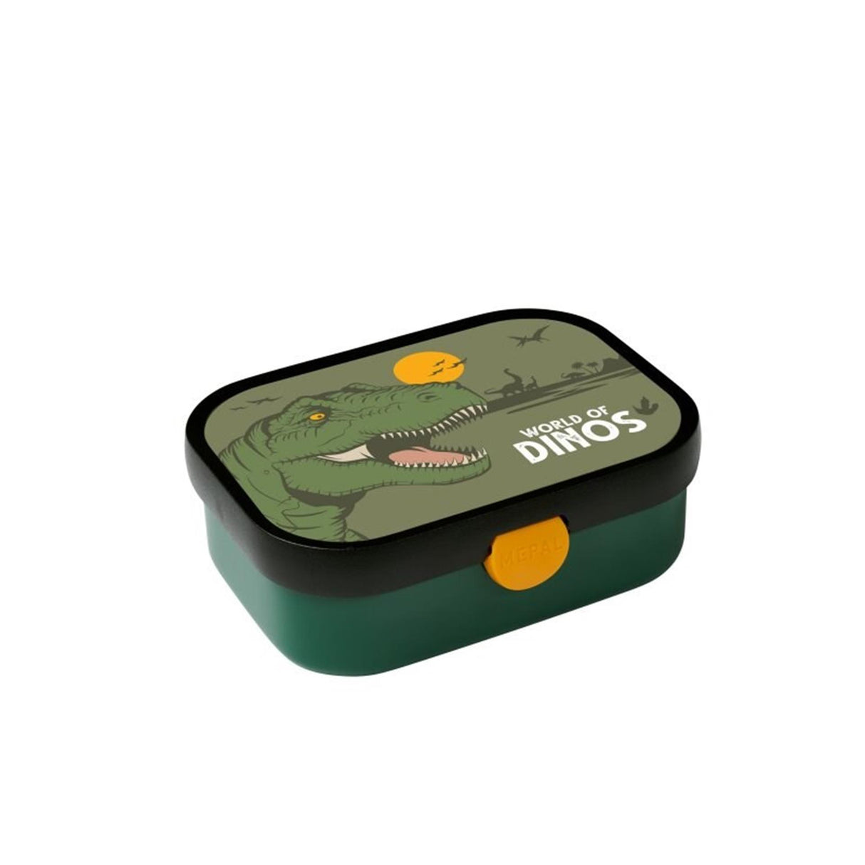 Mepal lunch box campus - 750 ml - boîte à lunch avec compartiments pour enfants - convient pour 4 sandwichs - dino