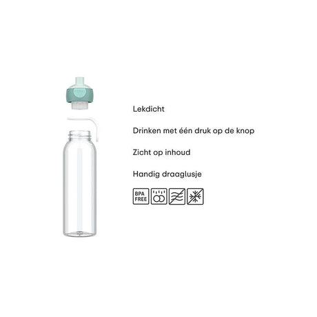 Gourde Mepal pop-up campus 500ml - rose froid