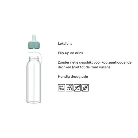 Gourde Mepal flip-up campus 500ml - menthe fraîche