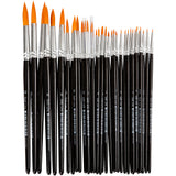 Brosses rondes - 7 tailles, 36e.
