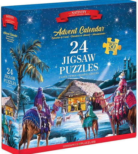 Eurographics - calendrier de l'avent, crèche [calendrier de l'avent, crèche] - macneil studio - 24×50 pièces 12,5×12,5cm (l×h) - calendrier de l'avent