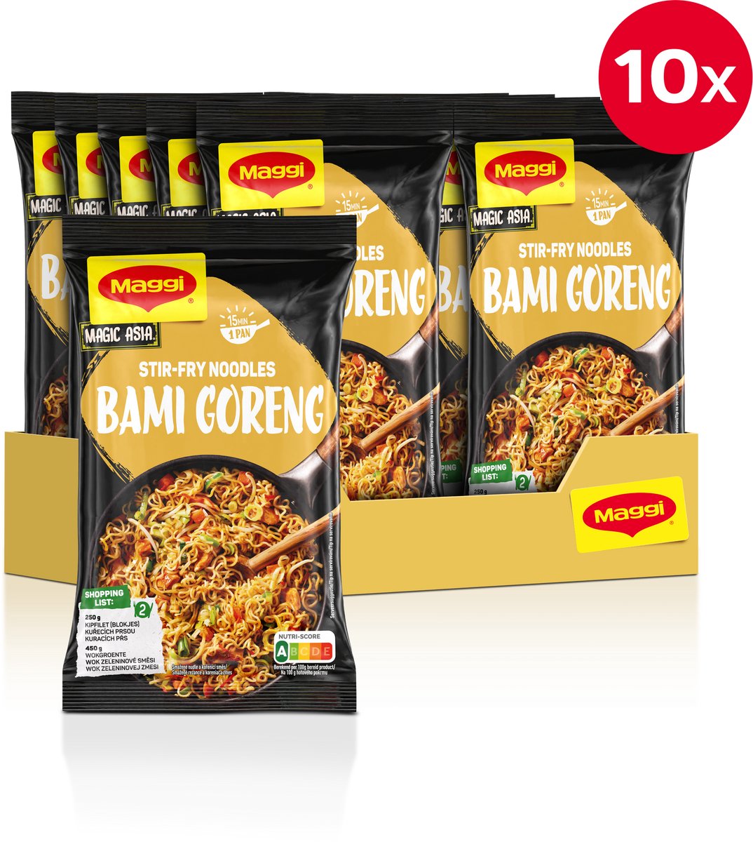 Maggi nouilles bami goreng 10x185g