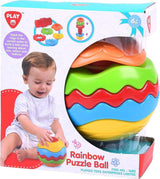 Boule de puzzle arc-en-ciel Playgo - 6 pièces.