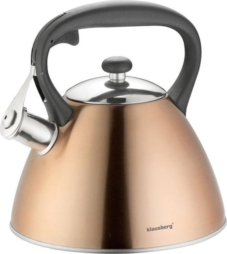 Bouilloire sifflante Klausberg kb-7209 - 3l - inox - toutes sources de chaleur