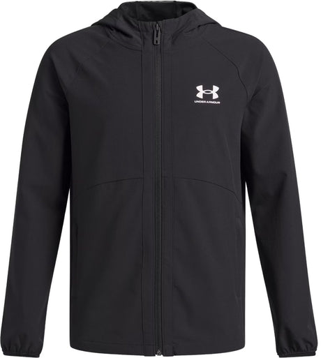 Under Armour UA Vibe tissé coupe-vent-BLK veste de sport pour garçons - noir - blanc