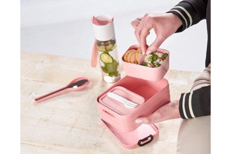 Mepal bento box midi - boîte à pain - 4 sandwichs - mauve vif
