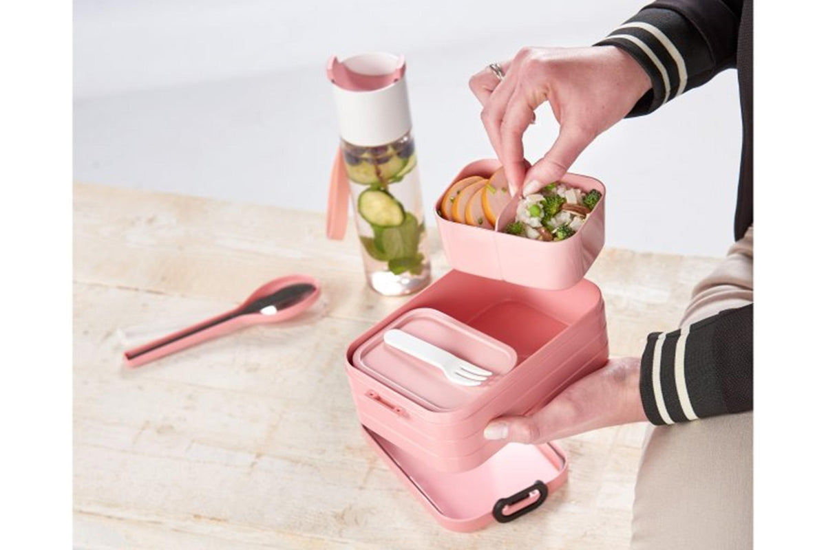 Mepal bento box midi - boîte à pain - 4 sandwichs - mauve vif
