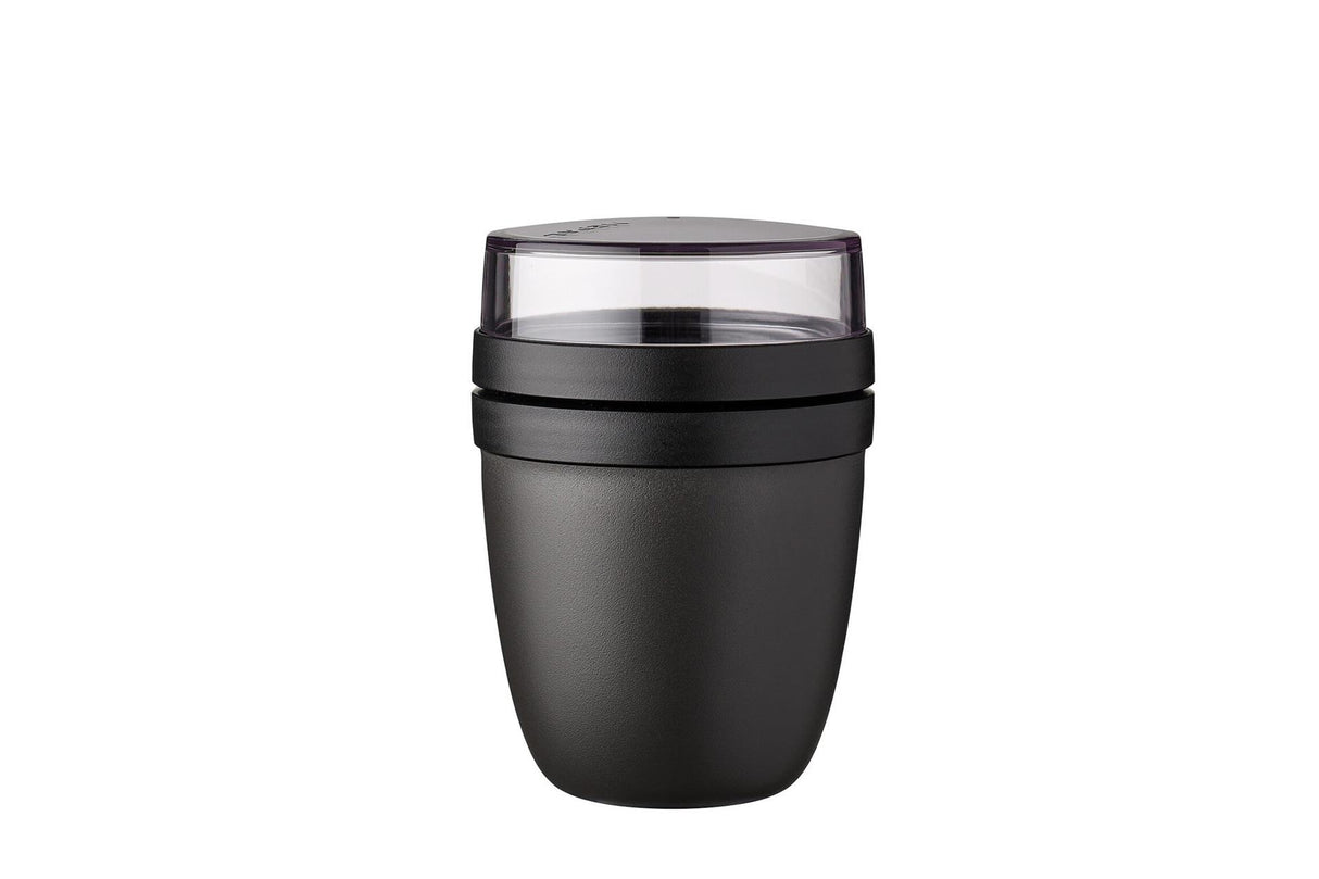 Mepal lunch pot ellipse - 500 ml - tasse à yaourt et muesli à emporter - passe au congélateur. micro-ondes et lave-vaisselle - noir nordique