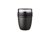 Mepal lunch pot ellipse - 500 ml - tasse à yaourt et muesli à emporter - passe au congélateur. micro-ondes et lave-vaisselle - noir nordique