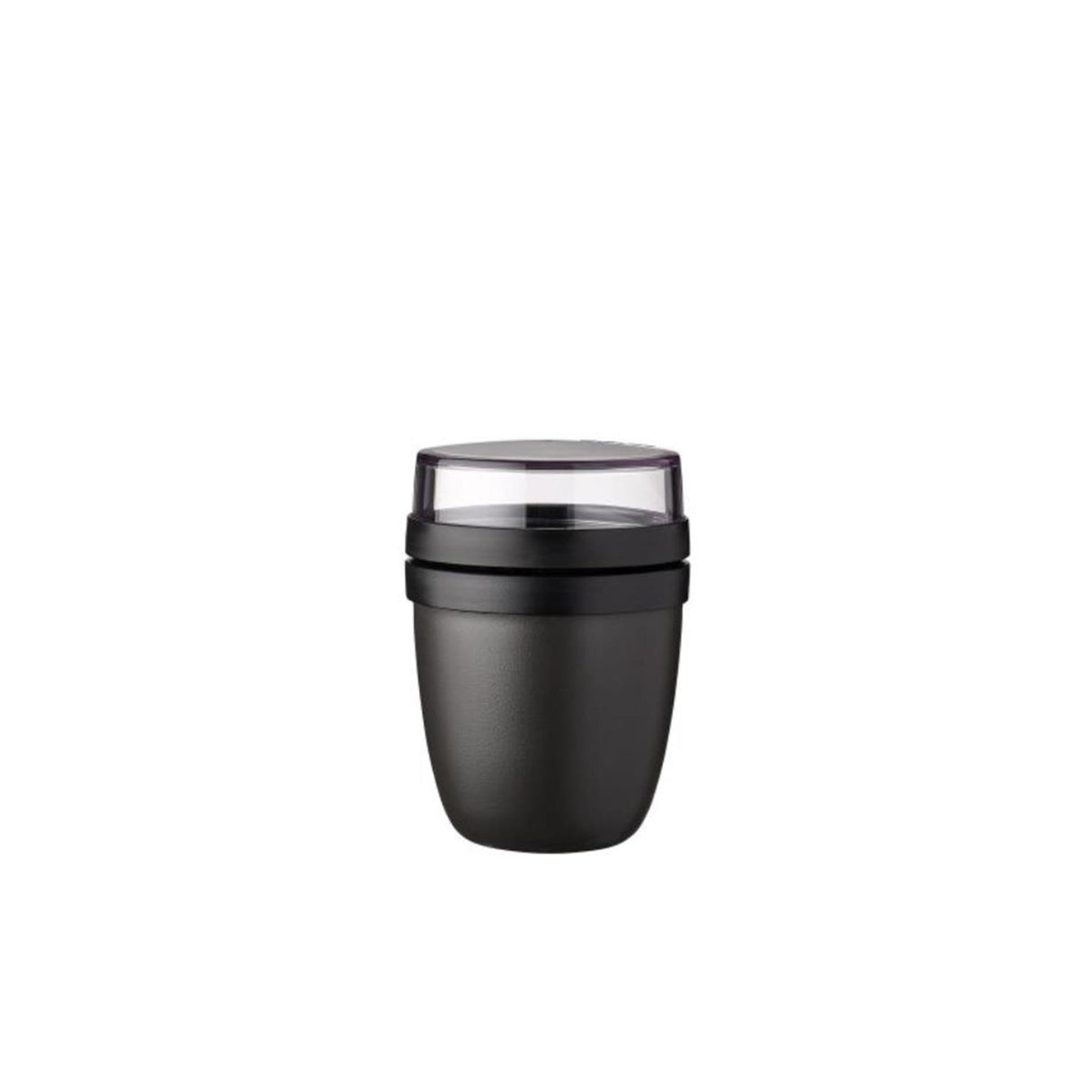 Pot à lunch Mepal mini ellipse - 300 ml - tasse à yaourt et muesli à emporter - passe au congélateur. micro-ondes et lave-vaisselle - noir nordique