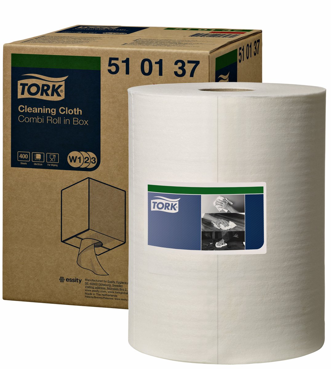 Tork 510137 chiffon de nettoyage premium 1 couche