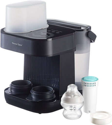 Appareil Tommee Tippee Perfect Prep® Pro - Machine à biberons avec distributeur de poudre - Filtre à eau antibactérien - Support d'application personnalisé