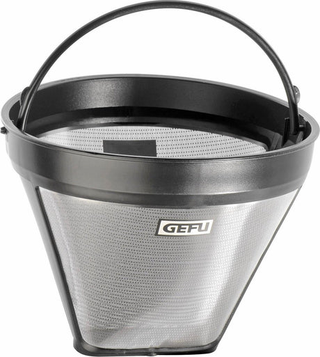 Filtre à café permanent Gefu arabica taille 4 – filtre à café réutilisable – plastique en acier inoxydable – passe au lave-vaisselle