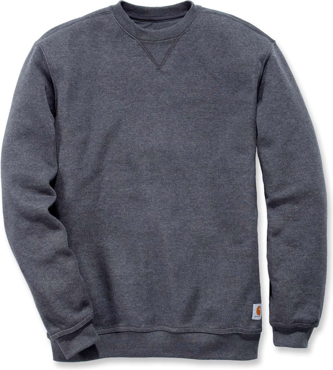 Carhartt k124 sweat-shirt à col rond d’épaisseur moyenne - coupe originale - bruyère carbone - L (convient à la taille XL)
