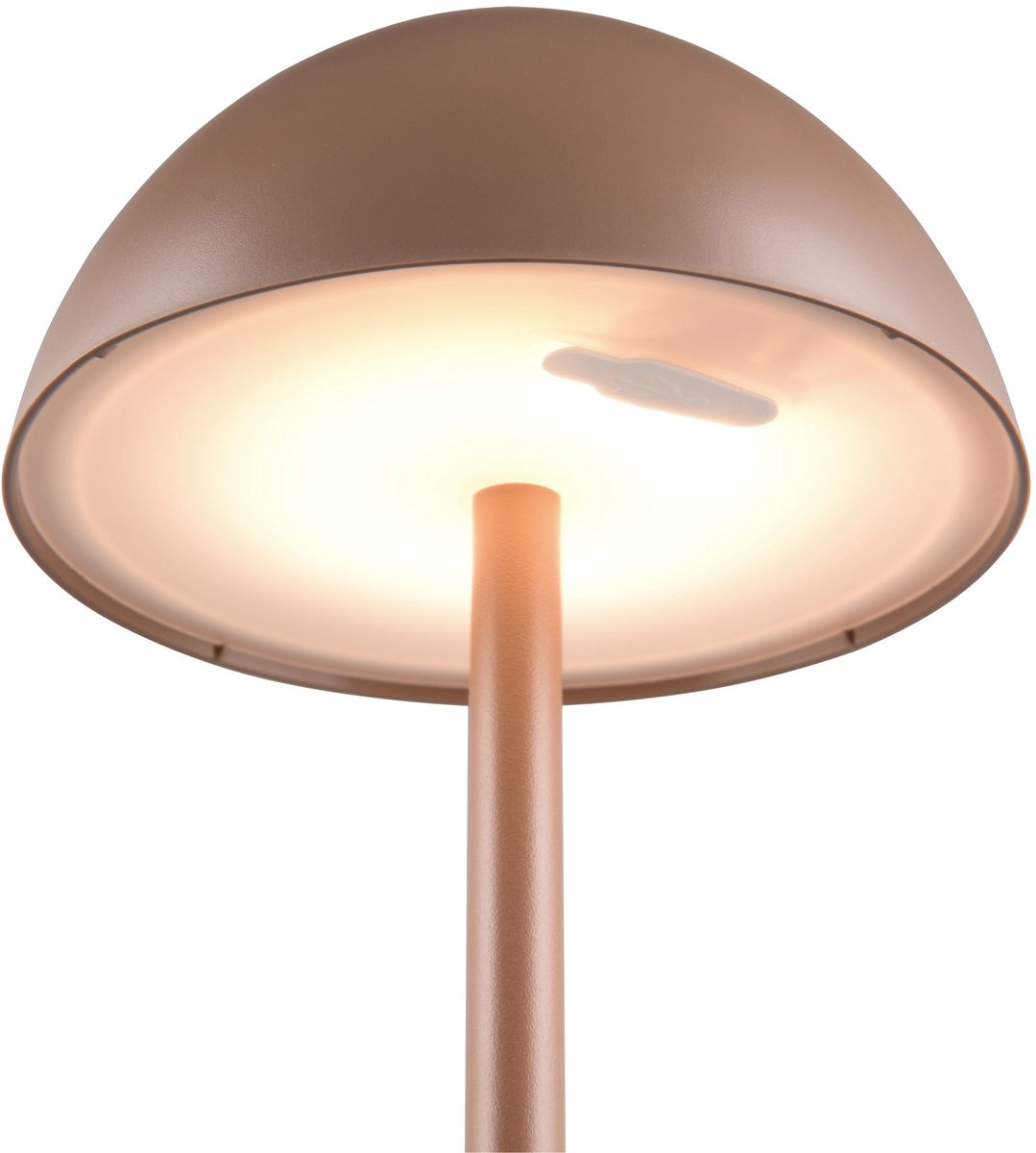 Rl vis ta lumière réalité ricardo - lampe de table - moka - incl. 1x SMD 1,7 W - Touch 4 niveaux - Connexion USB - Éclairage haut et bas - rechargeable - sans fil - éclairage extérieur - IP54