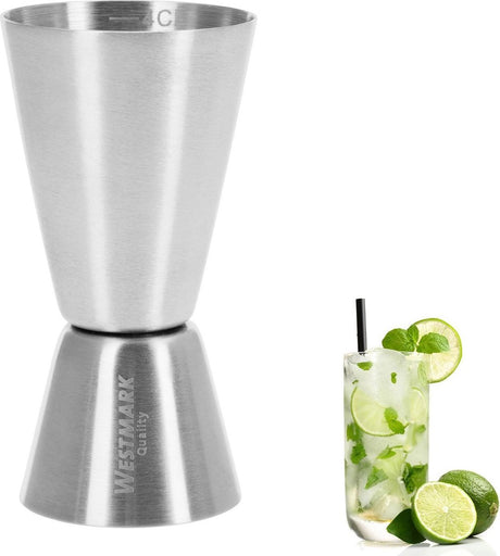 Westmark bar buddy, jigger pour cocktails, 2 4 cl, acier inoxydable, argent, 62772260