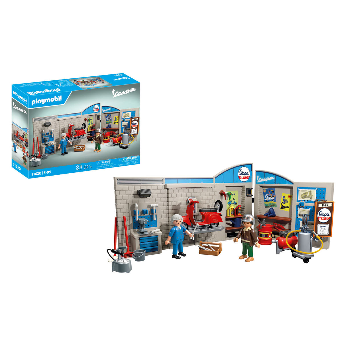Garage Vespa Playmobil années 60 - 71621