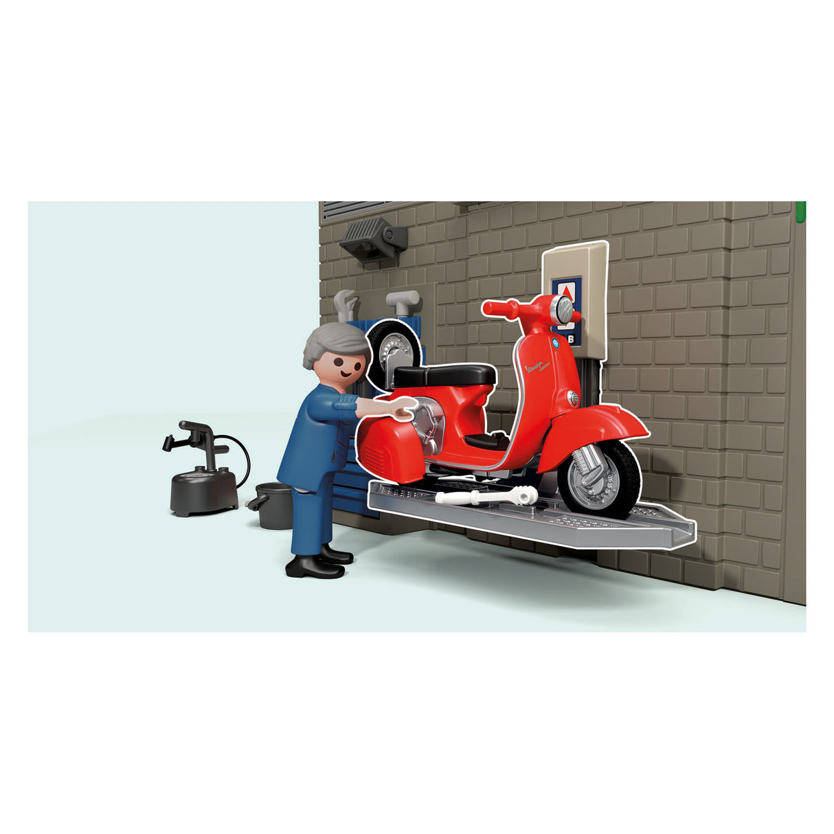 Garage Vespa Playmobil années 60 - 71621