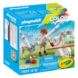 Playmobil dressage de chien couleur - 71517
