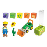 Playmobil junior : tracteur avec jolie jardinière - 71773