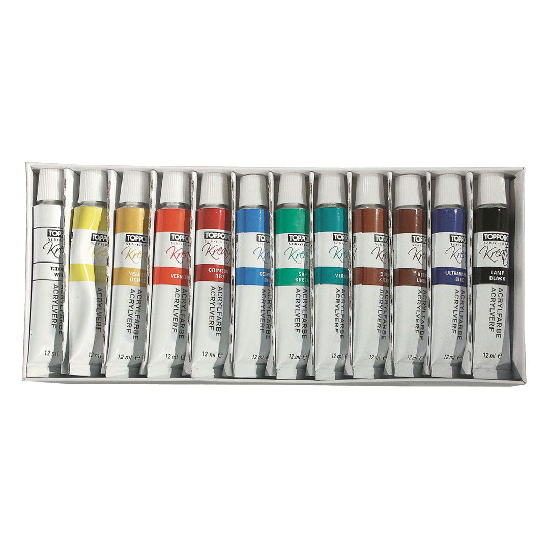 Tubes de peinture acrylique Stylex 12 ml 12