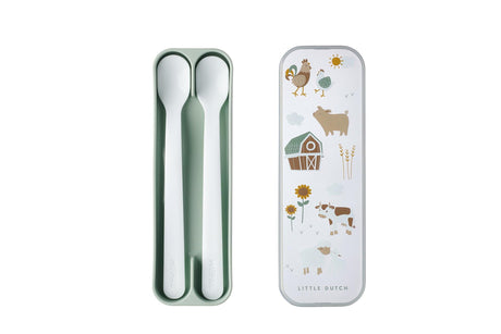 Mepal set de cuillères bébé 2 pièces petite ferme