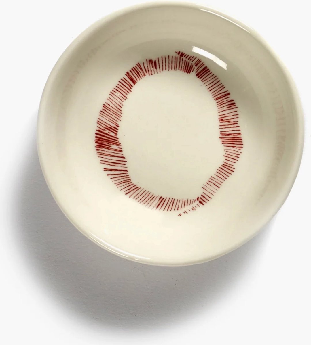 Serax - fête ottolenghi - bol xs - blanc rouge - 7 ø - 8 pièces