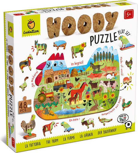 Puzzle en bois Ludattica - ferme.