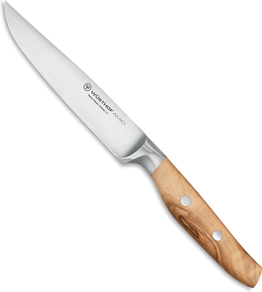 Couteau à steak Wusthof amici - 12cm - bois d'olivier