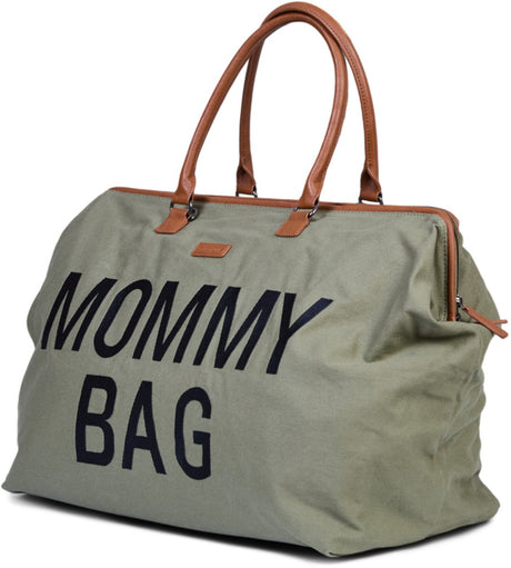 Sac à langer Childhome mommy bag® - sac à langer incl. matelas à langer - kaki - 55 x 30 x 40cm