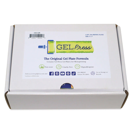 Presse à gel • plaque d'impression 5x7'' paquet de 6