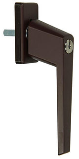 Yale 1019093 - 1 raamkruk met cilinderslot, bruin | 5 stuks