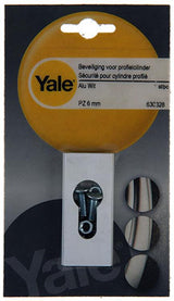 Yale 1019112 - 1 beveiliging profielcil.pz 6mm aluwit | 2 stuks